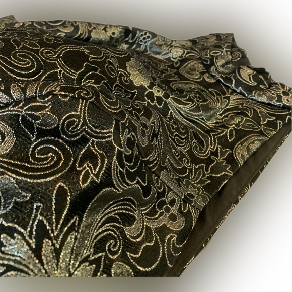 Silver & black Formal shiny halter, back zipper closure, size 14 MICHAELANGELO - Picture 3 of 6